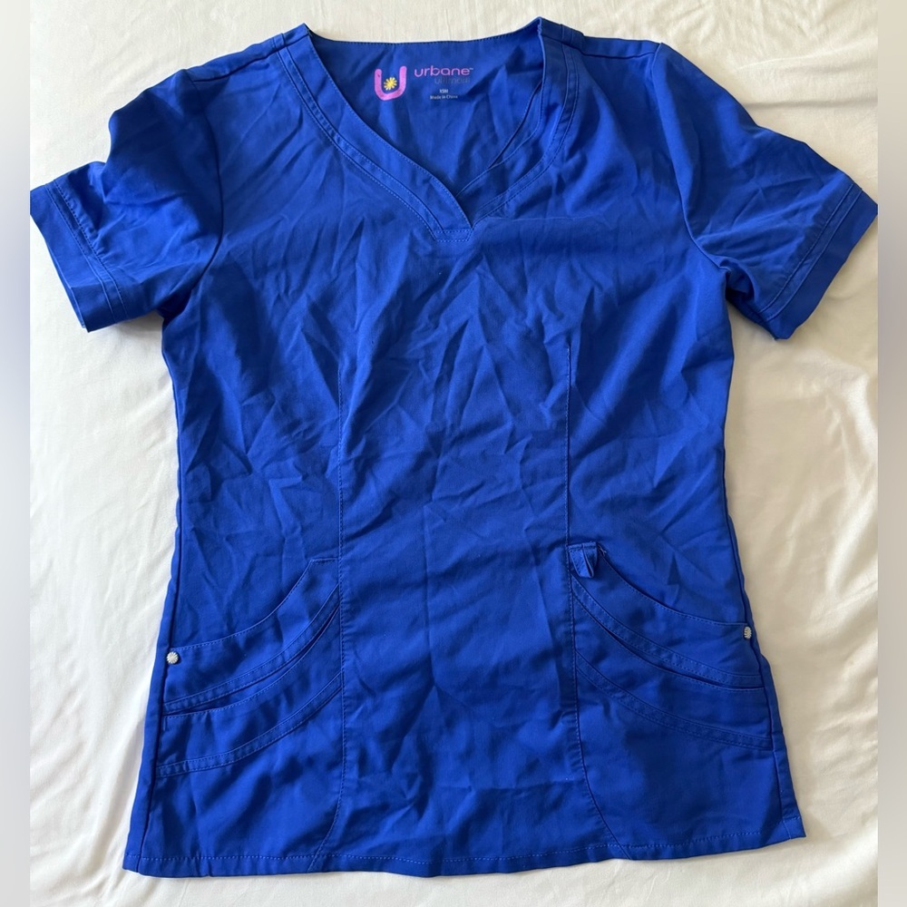 Urbane Scrub Top Blue , size XSM